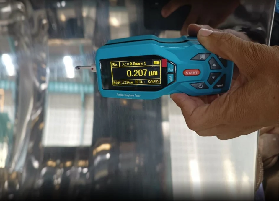 Stainless-steel surface roughness inspection